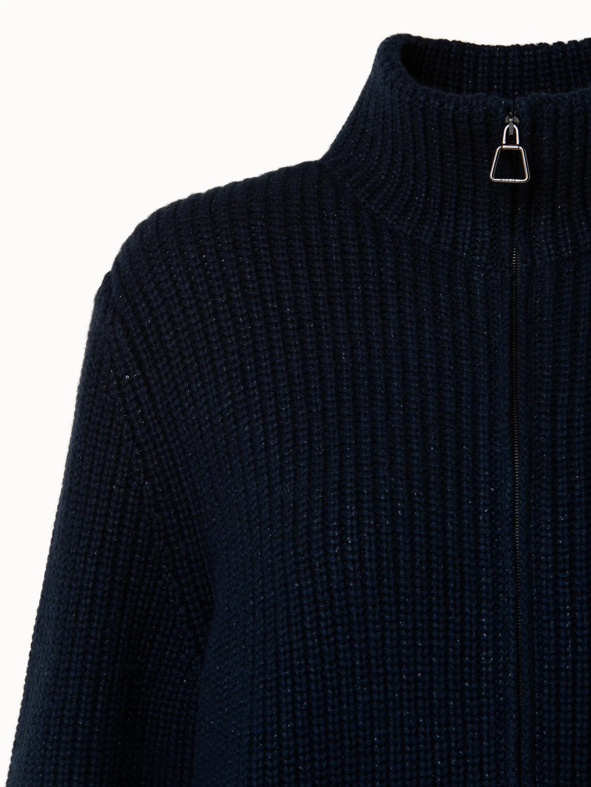 AKRIS Cashmere Cotton Sequins Zip Cardigan - Image 6