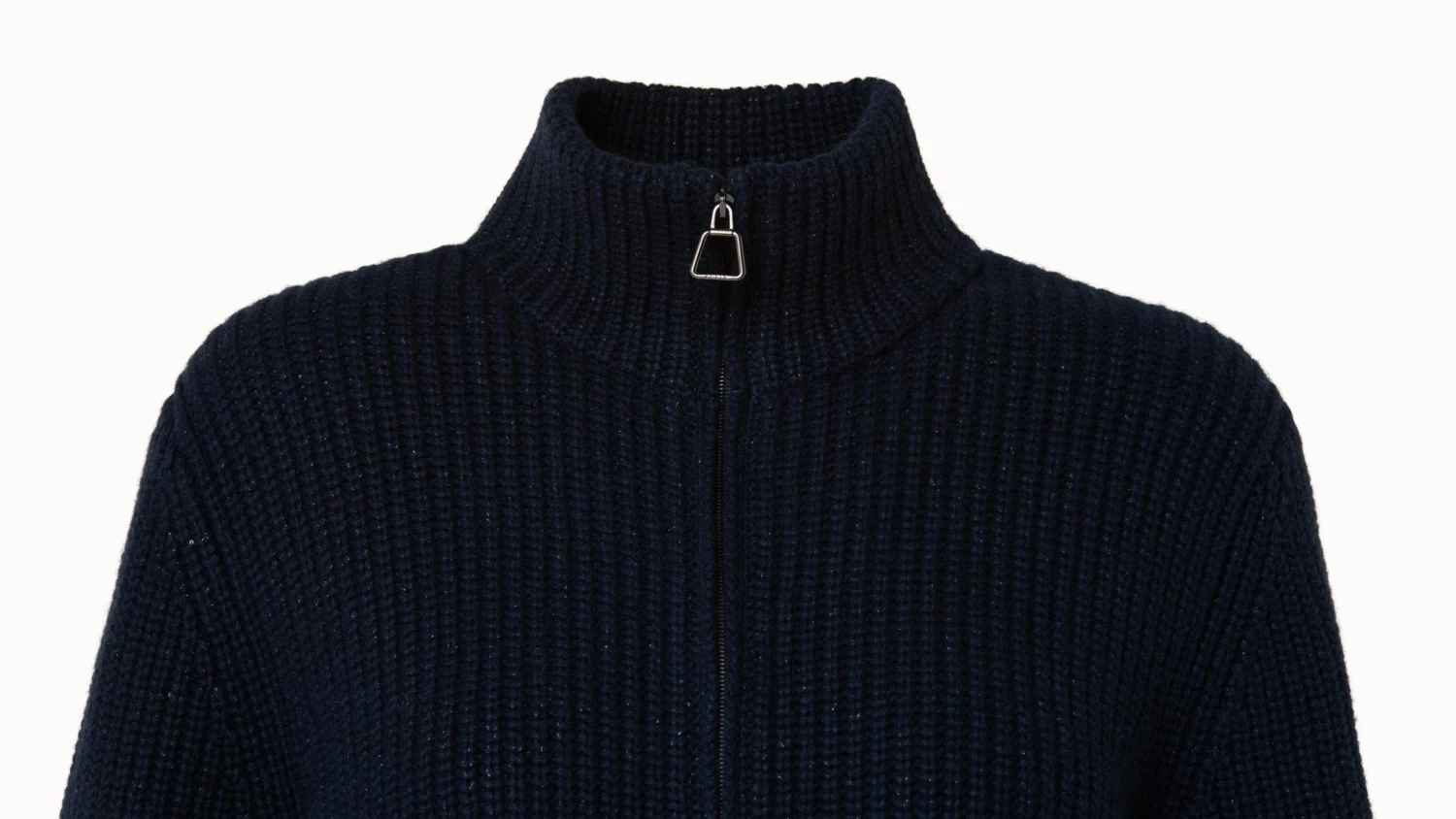 AKRIS Cashmere Cotton Sequins Zip Cardigan - Image 4