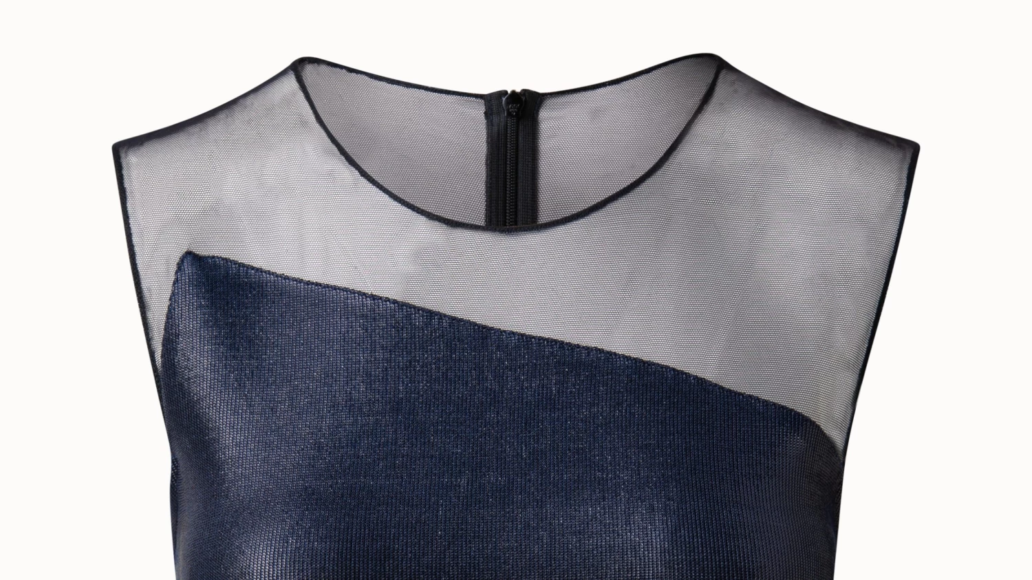 AKRIS Liquid Jersey And Tulle Blouse - Image 3