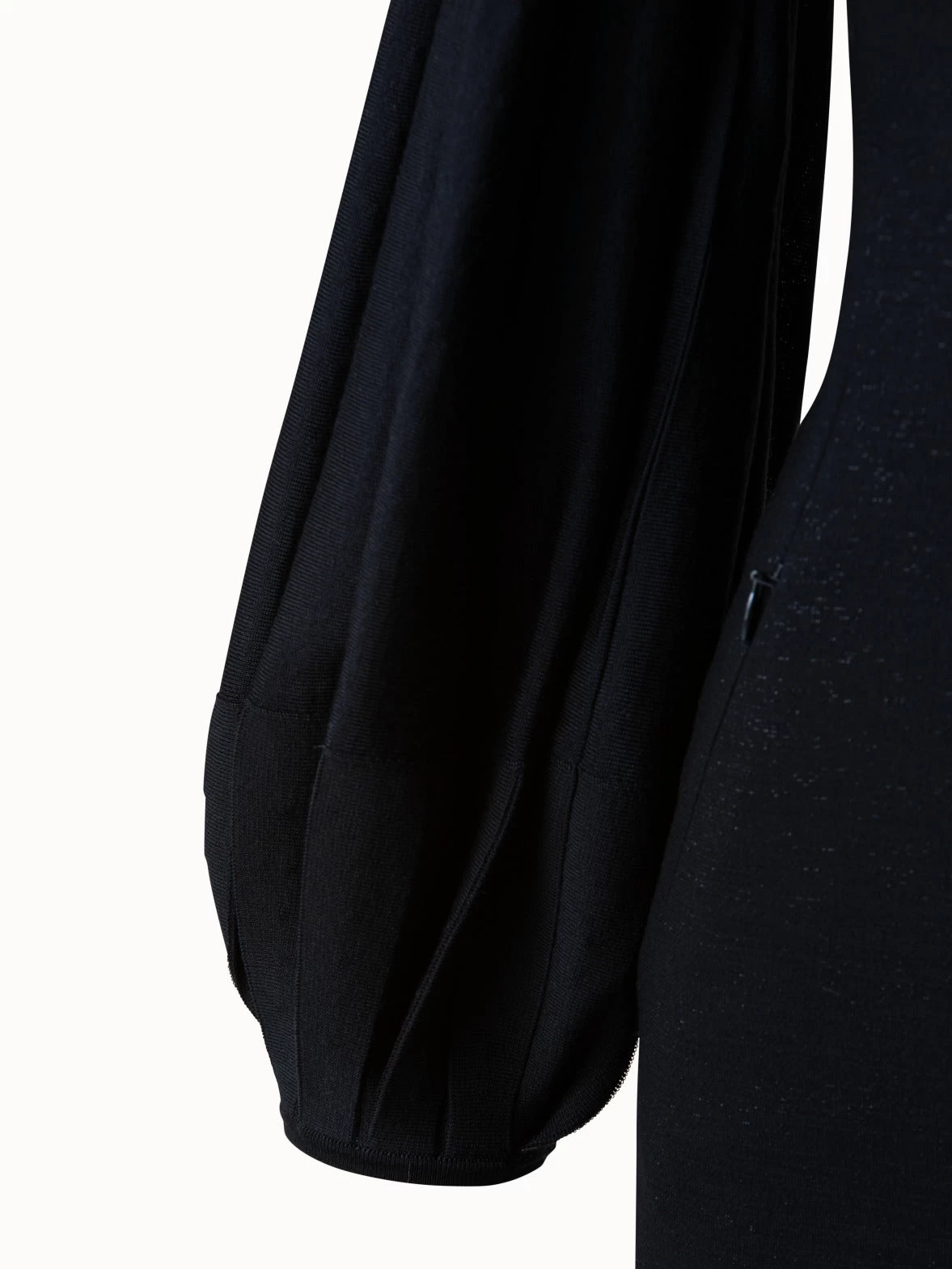 AKRIS Wool Lurex Double Face Knit Sleeve Dress - Image 5