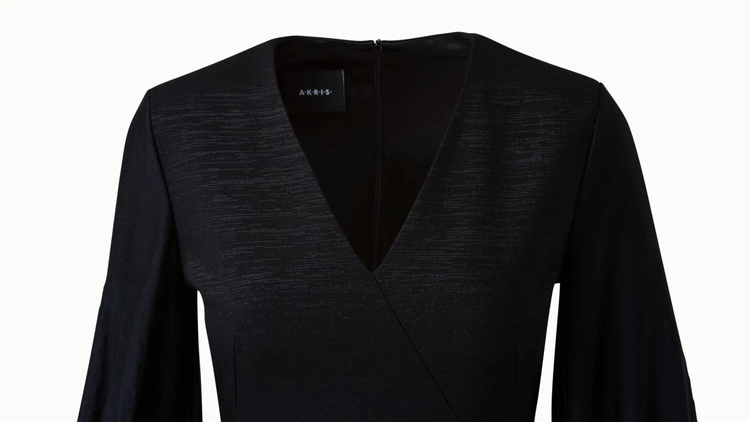 AKRIS Wool Lurex Double Face Knit Sleeve Dress - Image 3