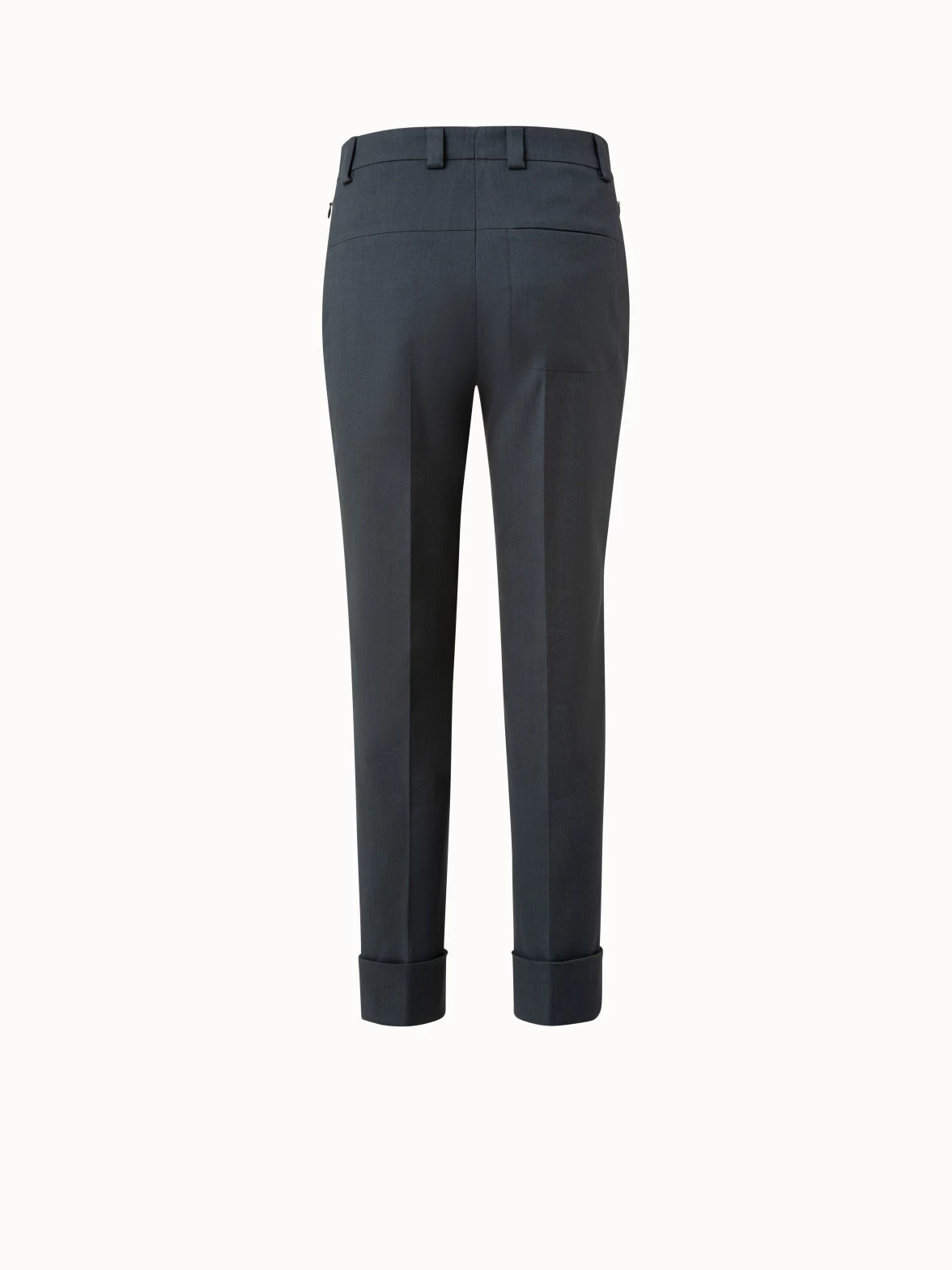 AKRIS Cotton Silk Stretch Cropped Tapered Pants - Image 2