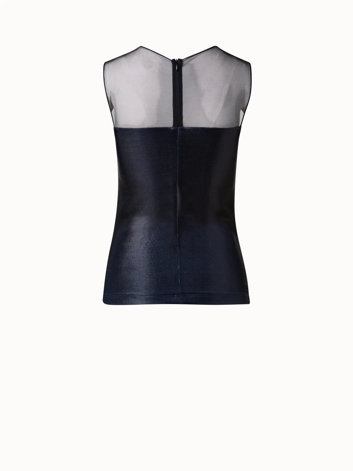 AKRIS Liquid Jersey And Tulle Blouse - Image 2