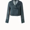 AKRIS Gael Silk Organza Evening Jacket