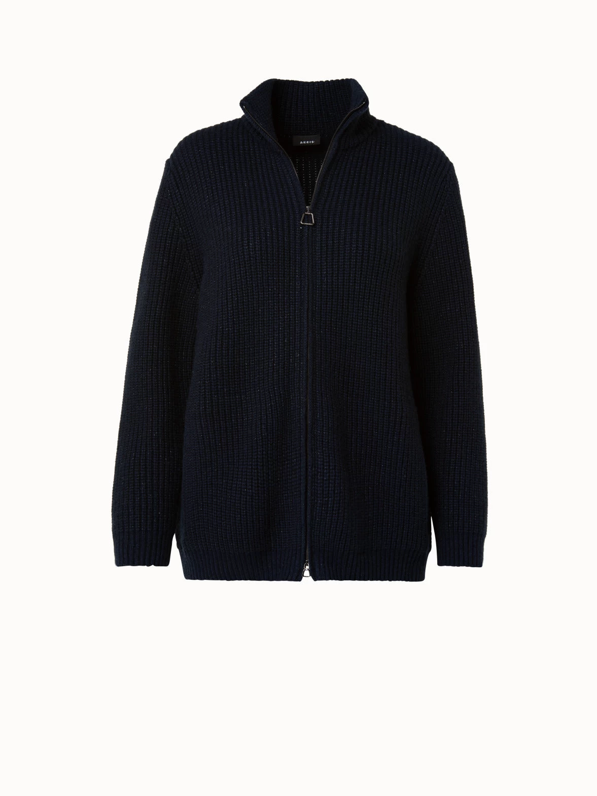 AKRIS Cashmere Cotton Sequins Zip Cardigan - Image 3