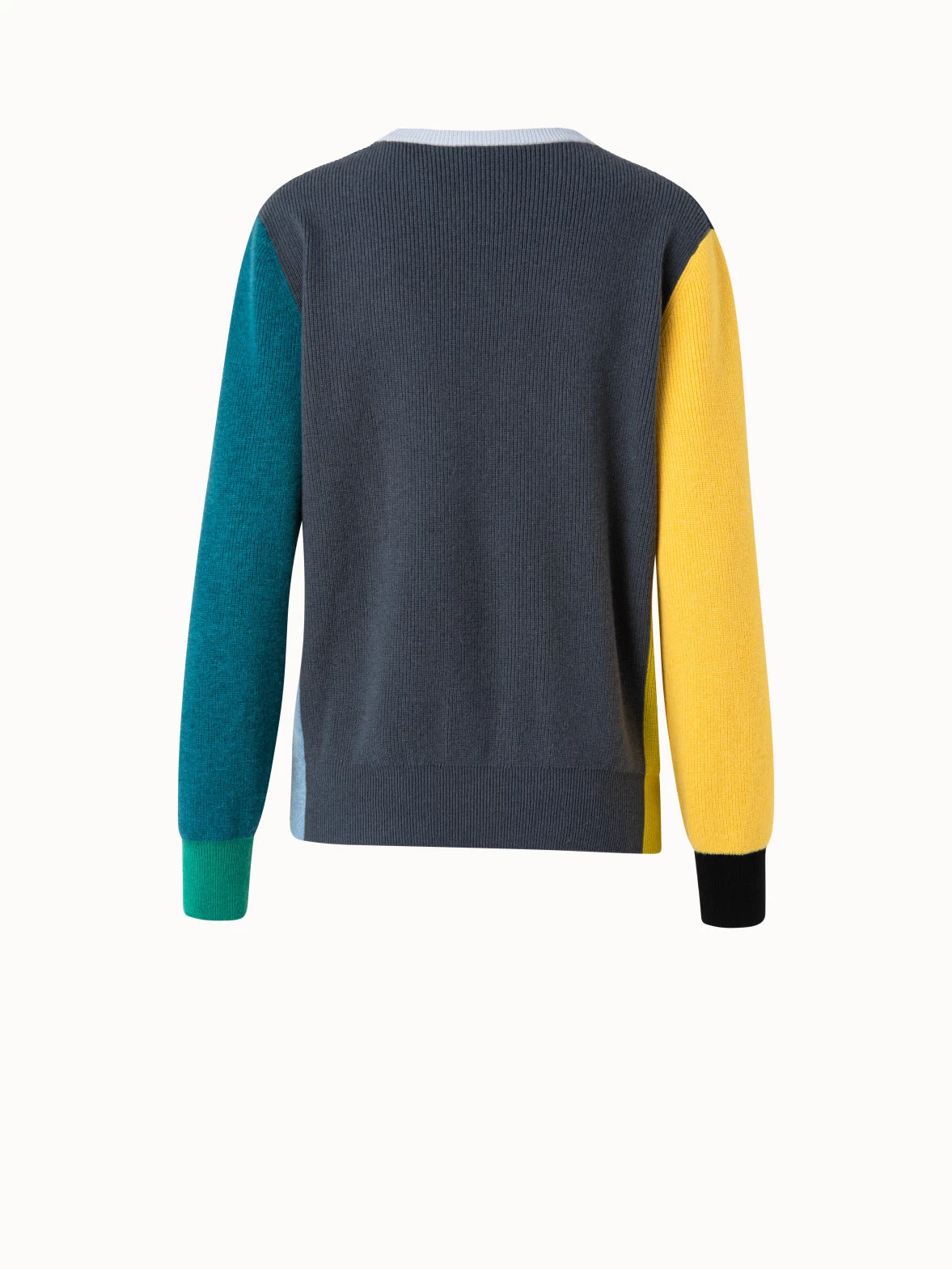 AKRIS Cashmere Cardigan Stitch Print 4 Knit Pullover - Image 3