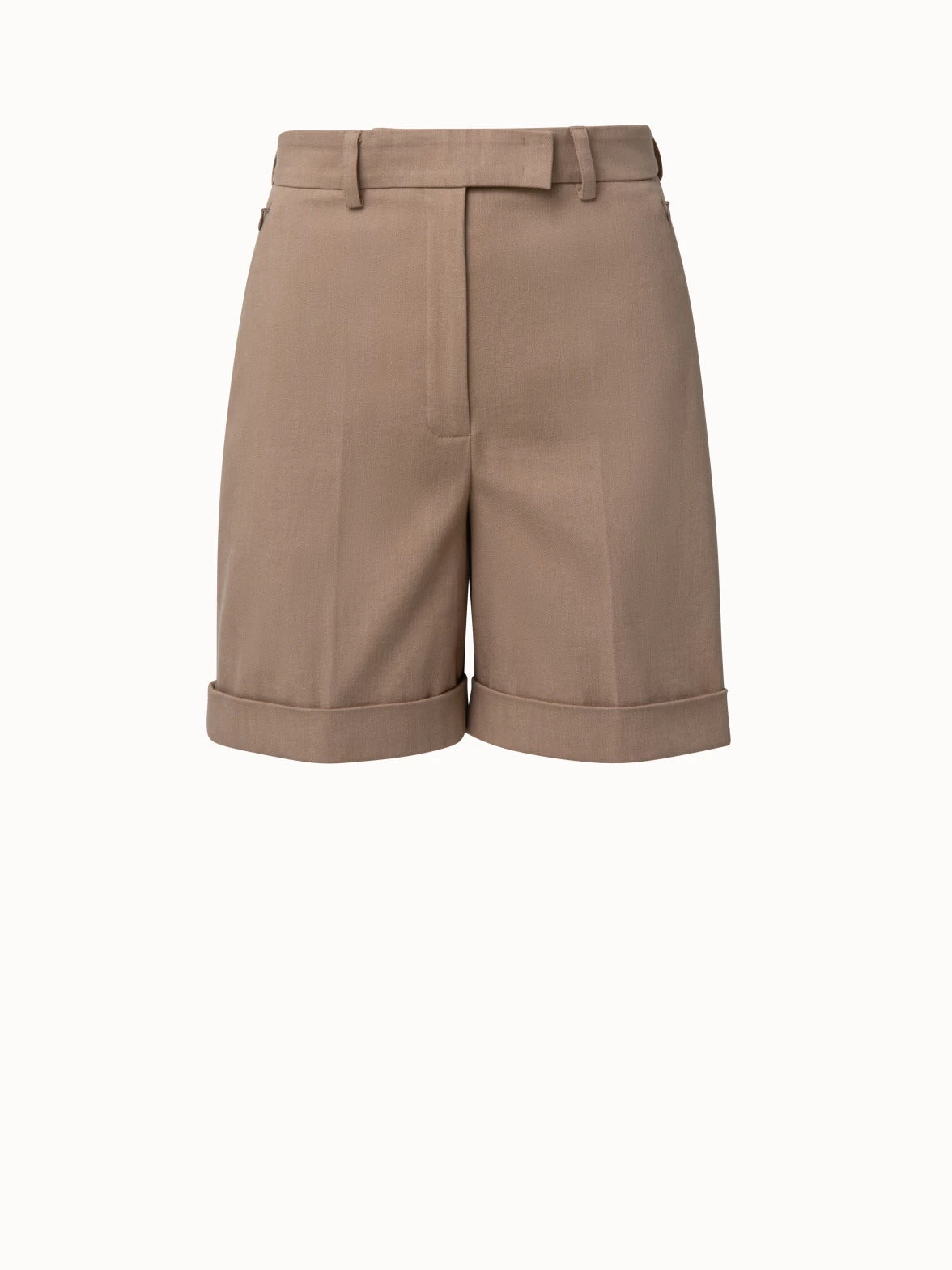 AKRIS Florentina Cotton Denim Shorts