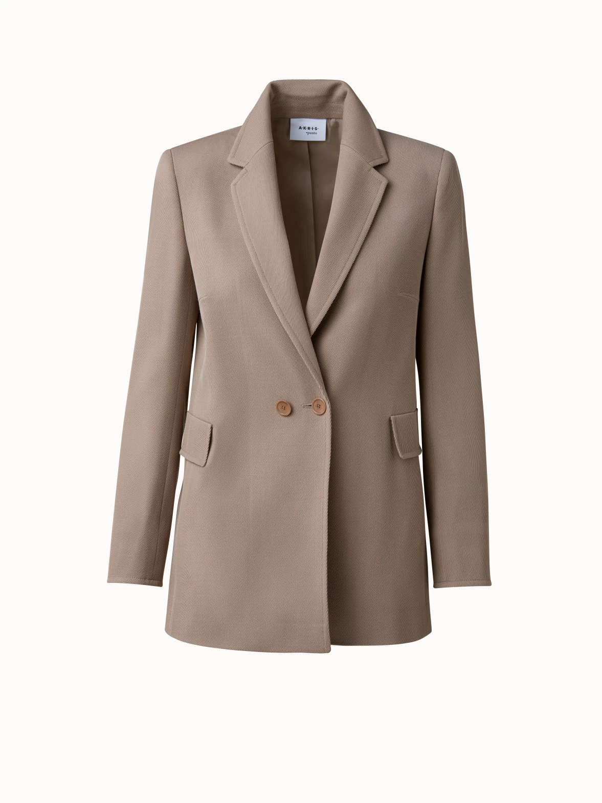 Boyfriend Jacket In Wool Tricotine