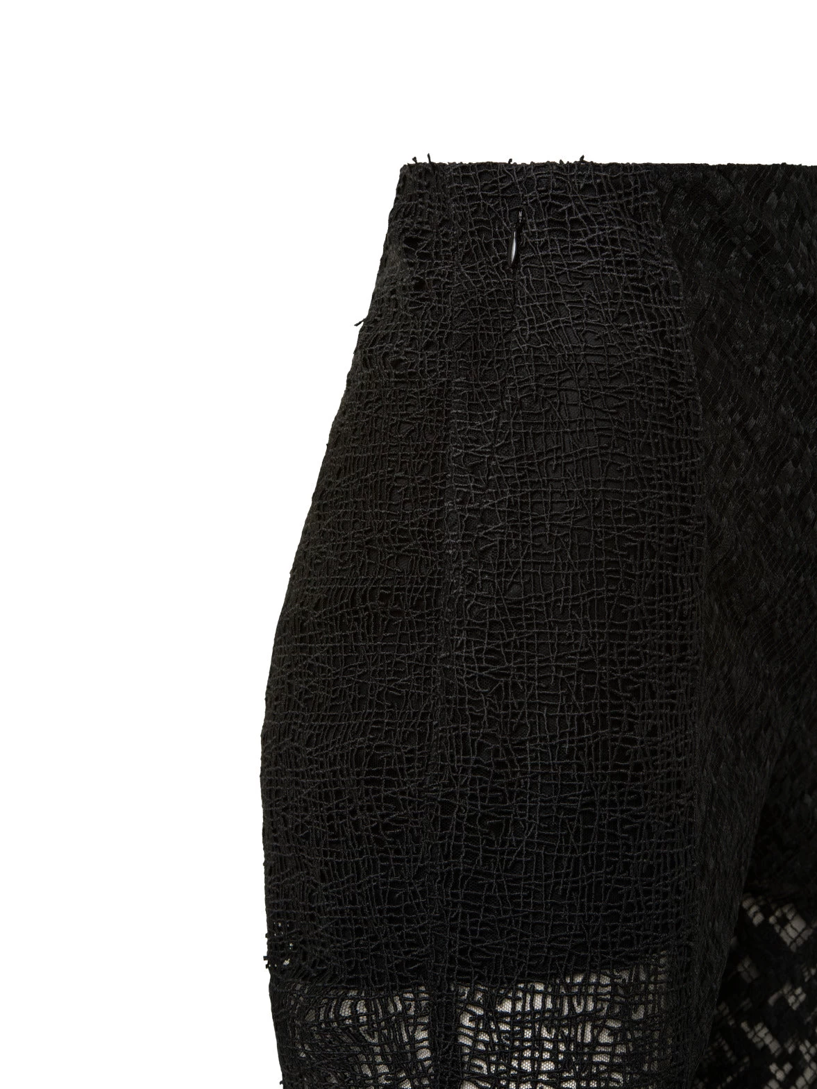 AKRIS High Waist Techno Embroidery Patchwork Bootcut Pants - Image 4