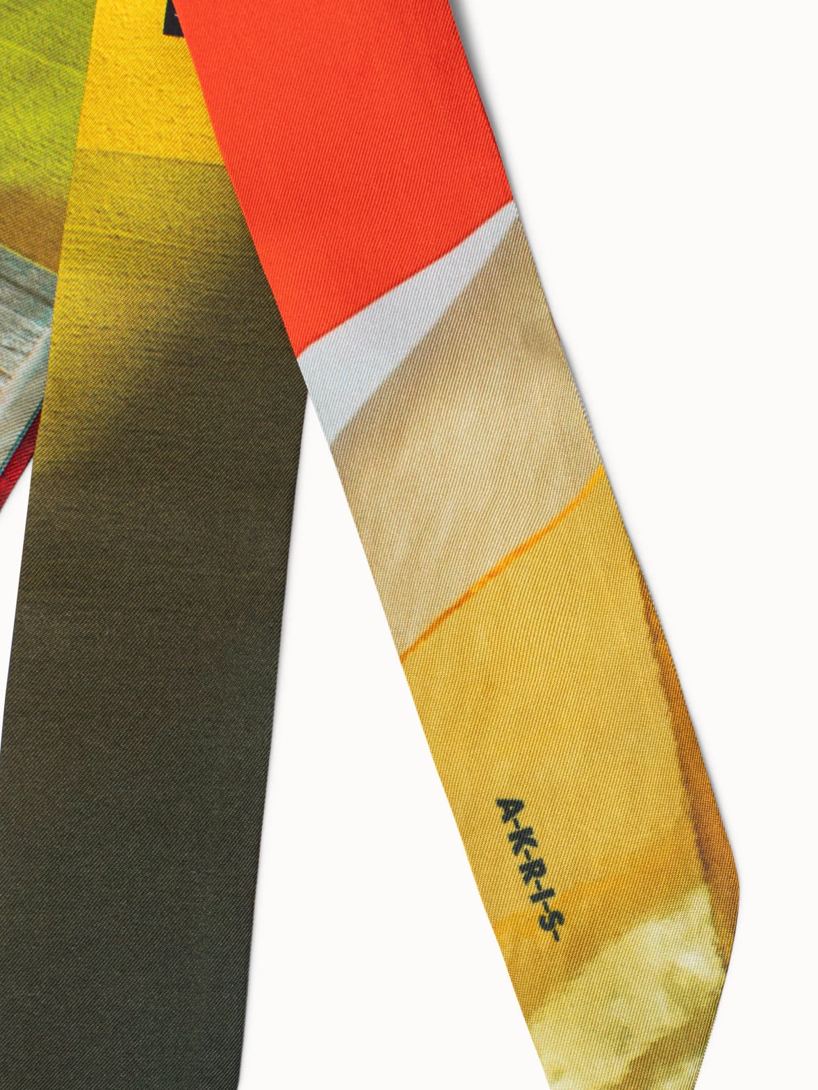 AKRIS Silk Twill Liquid Light Print Twilly - Image 3