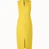 AKRIS Cotton Silk Sleeveless Fitted Sheath Dress