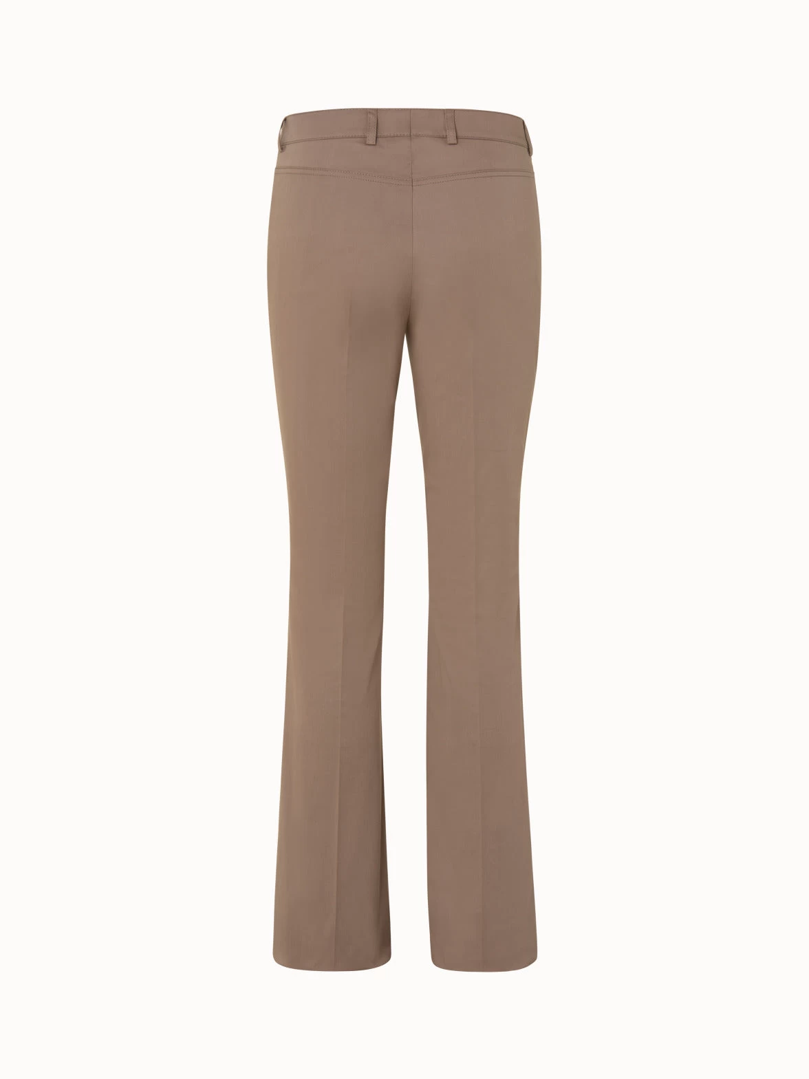 Cotton Stretch Satin Bootcut Pants - Image 3