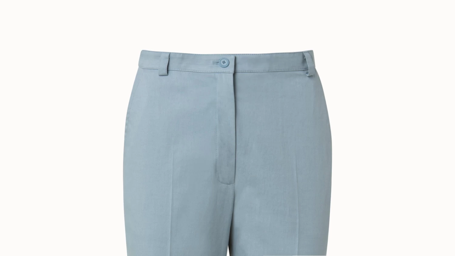 Tapered Cotton Stretch Satin Pants - Image 4