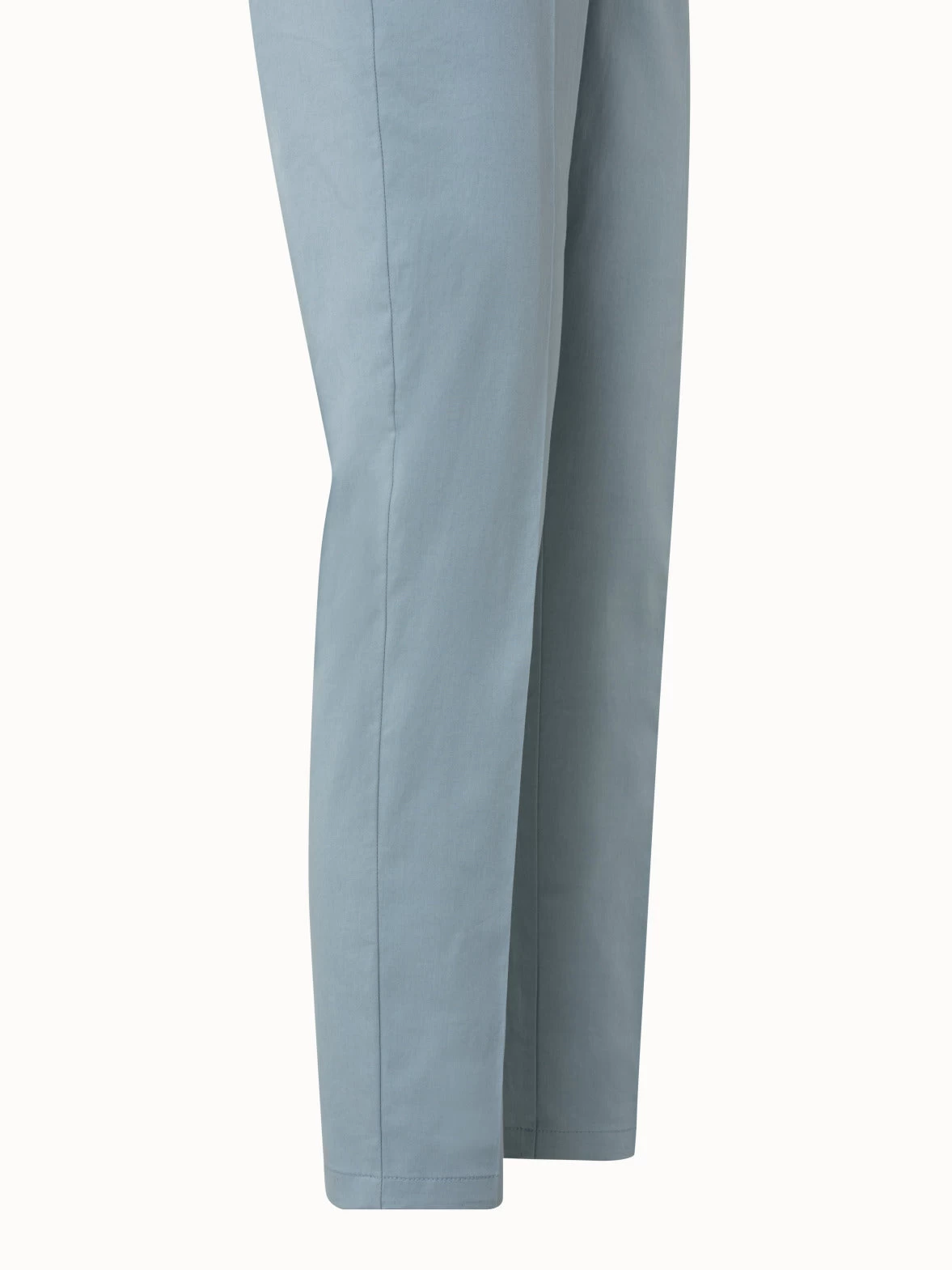 Tapered Cotton Stretch Satin Pants - Image 6