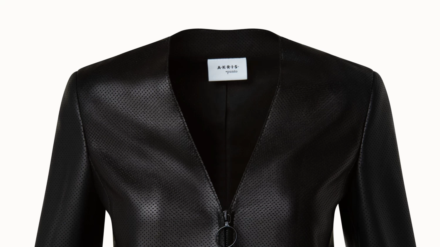 Pin Dot Leather Jacket - Image 3