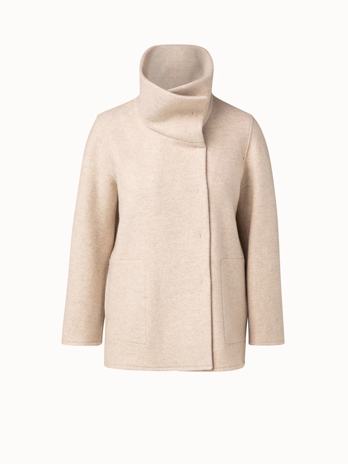 AKRIS Elize Cashmere Jersey Oversized Jacket