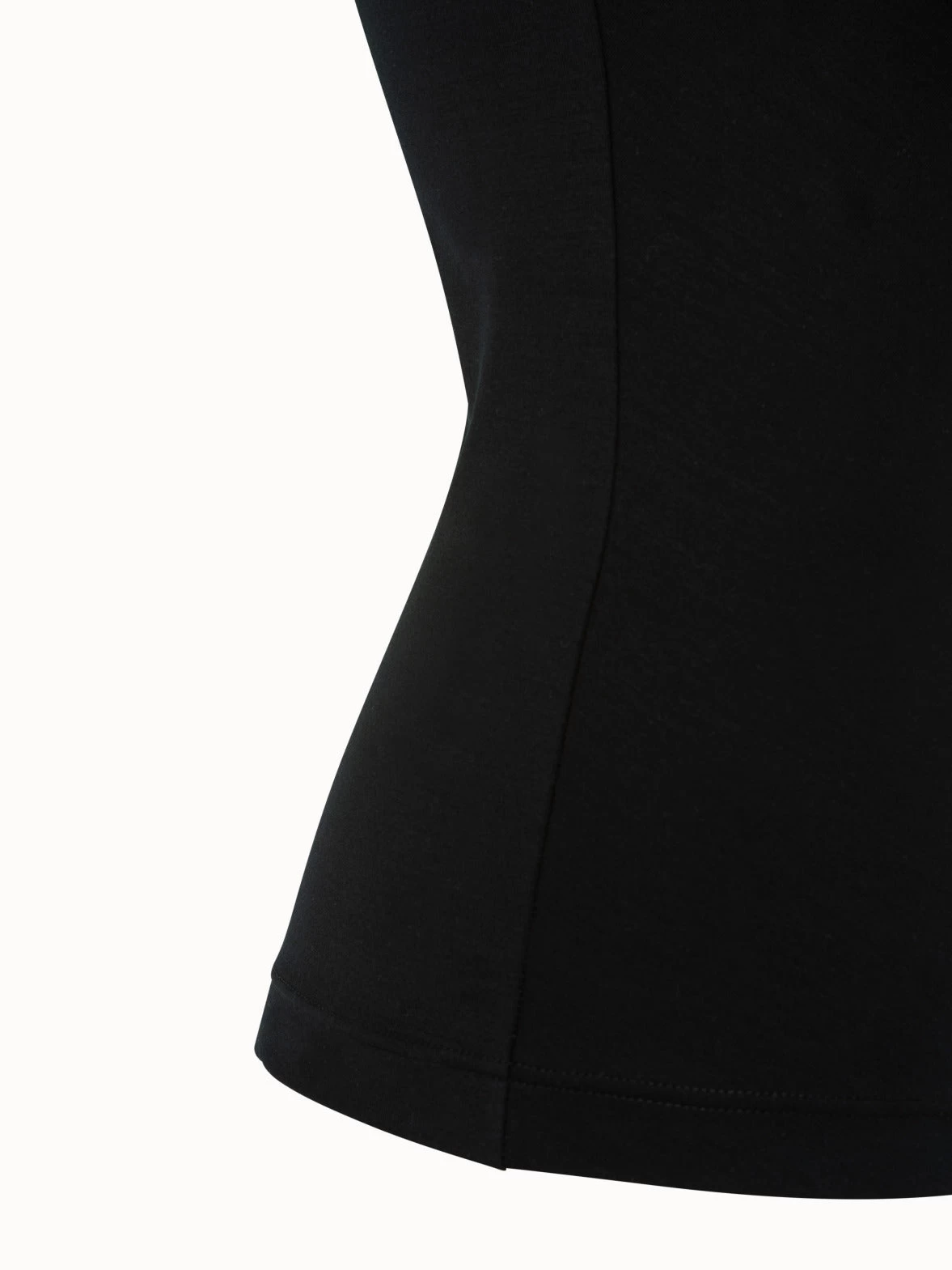 Sleeveless Cotton Jersey Top With Knot Collar And Eyelet Detail - Image 5