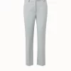 AKRIS Cropped Pants With Straight Leg In Techno Stretch Gabardine