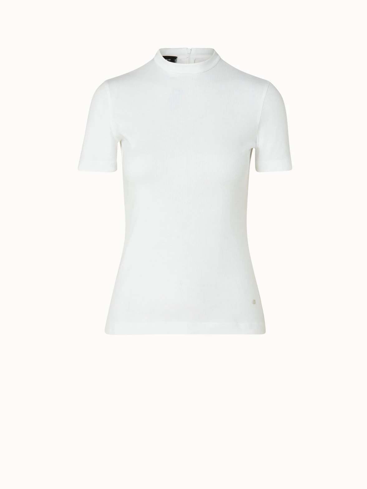 AKRIS Cotton Ribbed Jersey Top