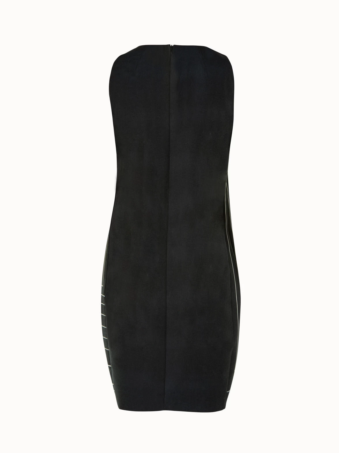 AKRIS Trapezoid Square Print Sheath Dress In Cotton Silk Double-Face - Image 2