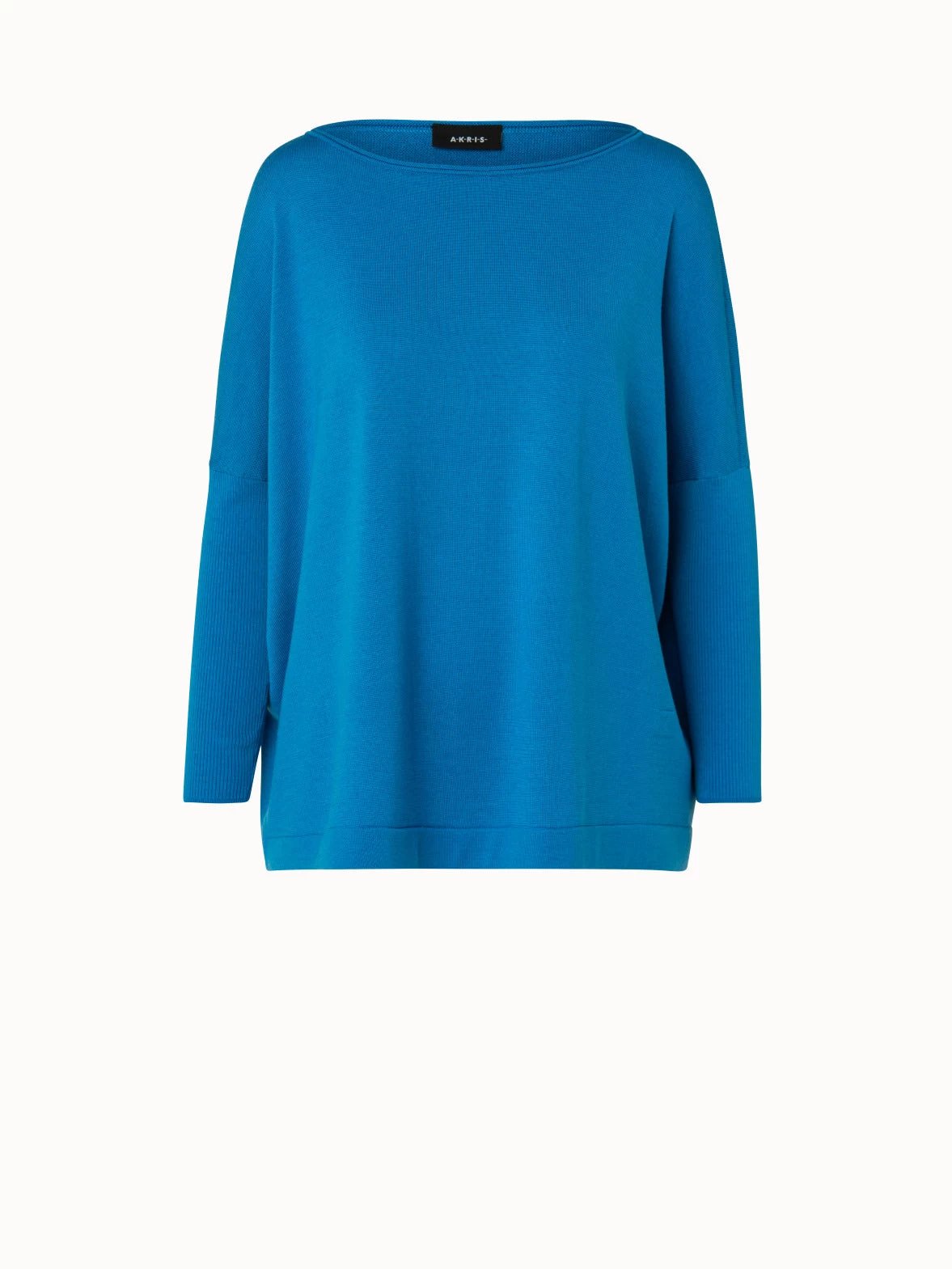AKRIS Cotton Cashmere Oversized Knit Pullover