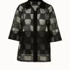 AKRIS Mirrored Trapezoid Techno Organza Jacket