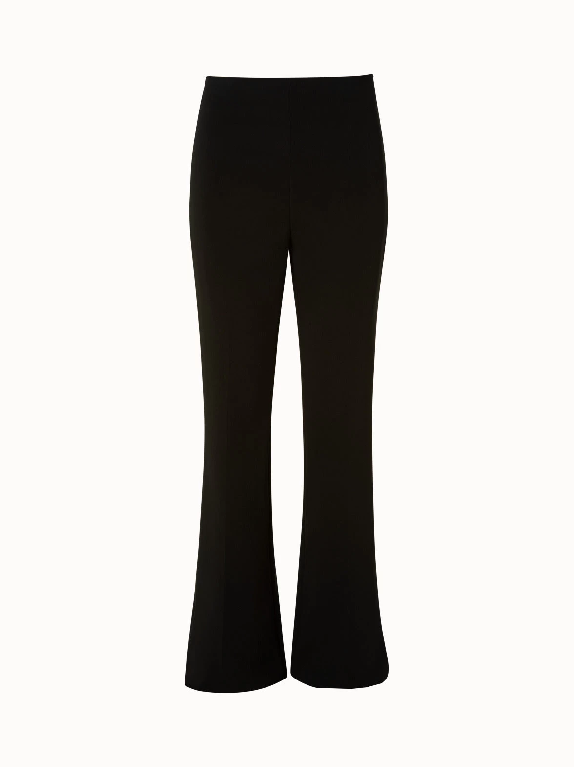 AKRIS High Waist Wool Double-Face Bootcut Pants
