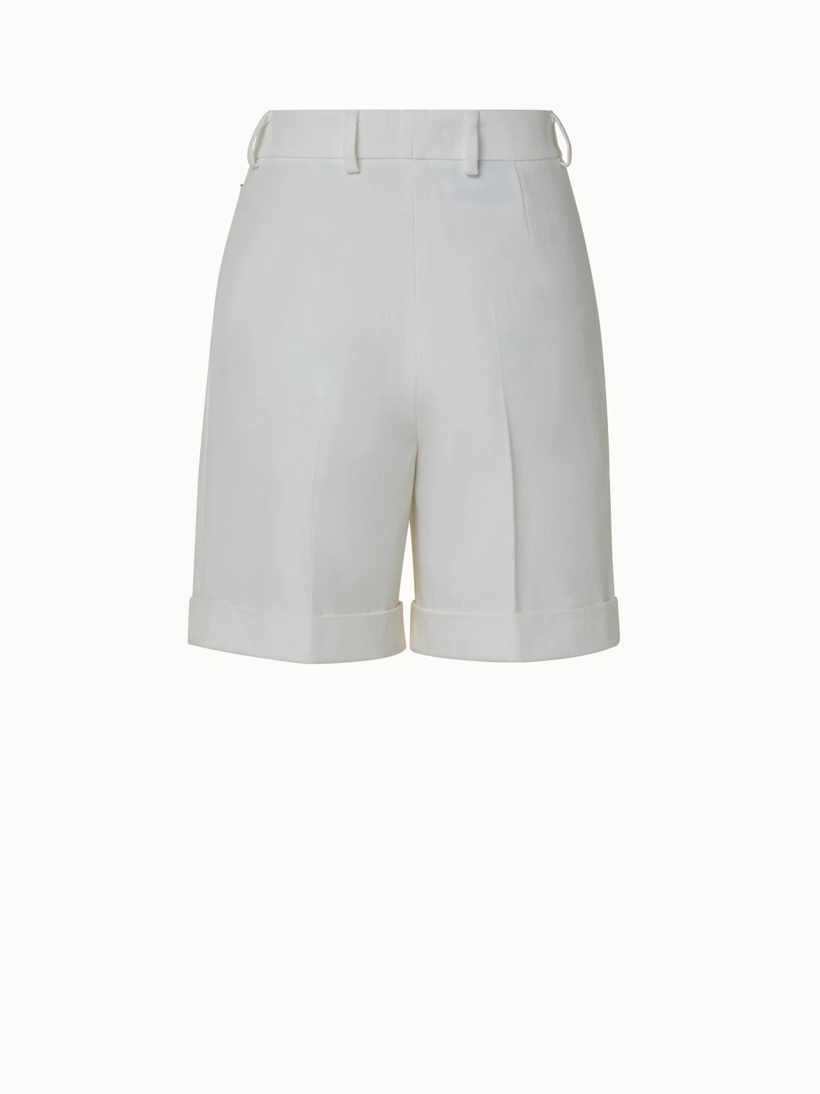 AKRIS Straight Leg Cotton Stretch Denim Shorts - Image 2