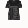 AKRIS Trapezoid Square Print T-Shirt