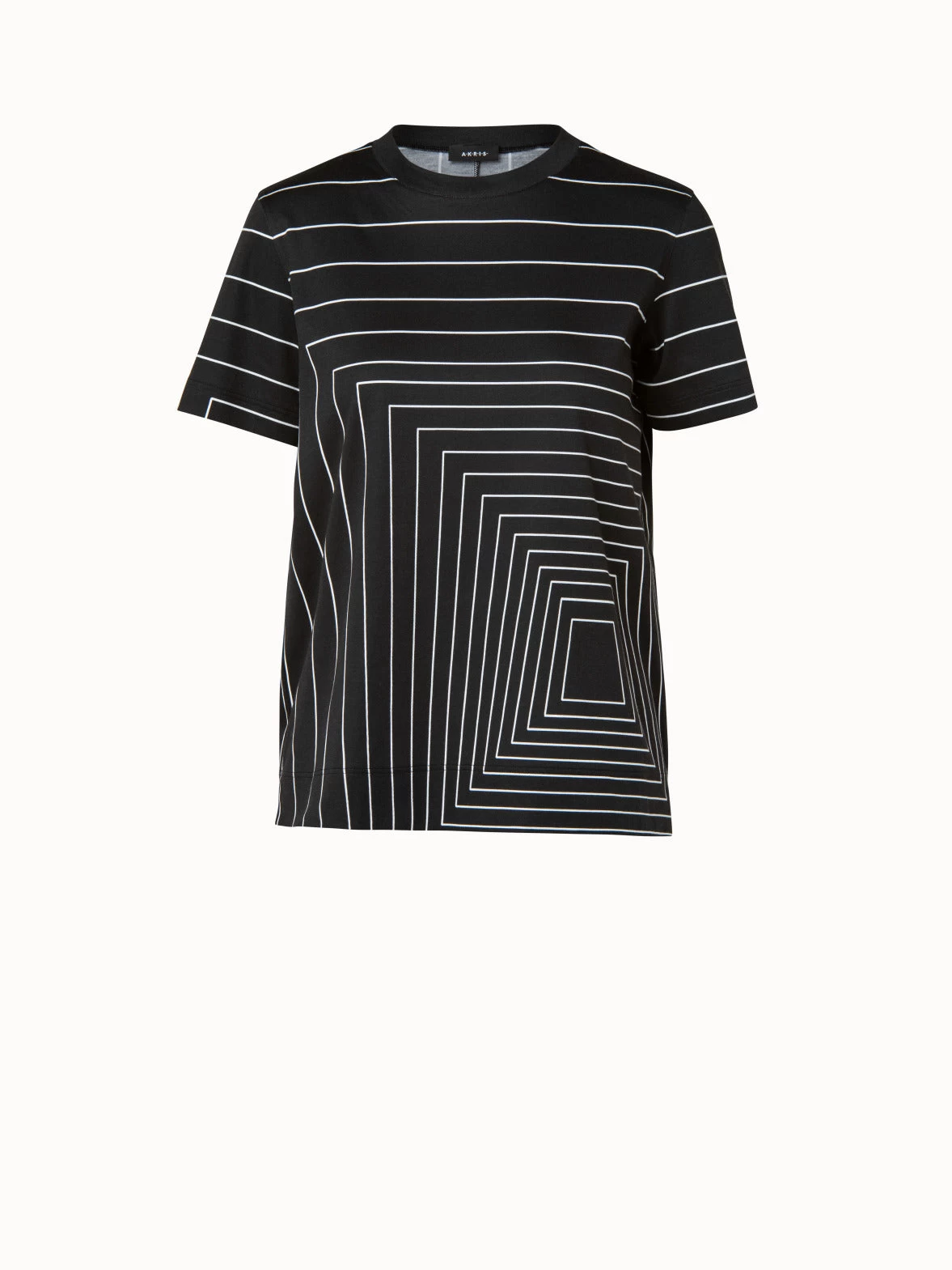 AKRIS Trapezoid Square Print T-Shirt