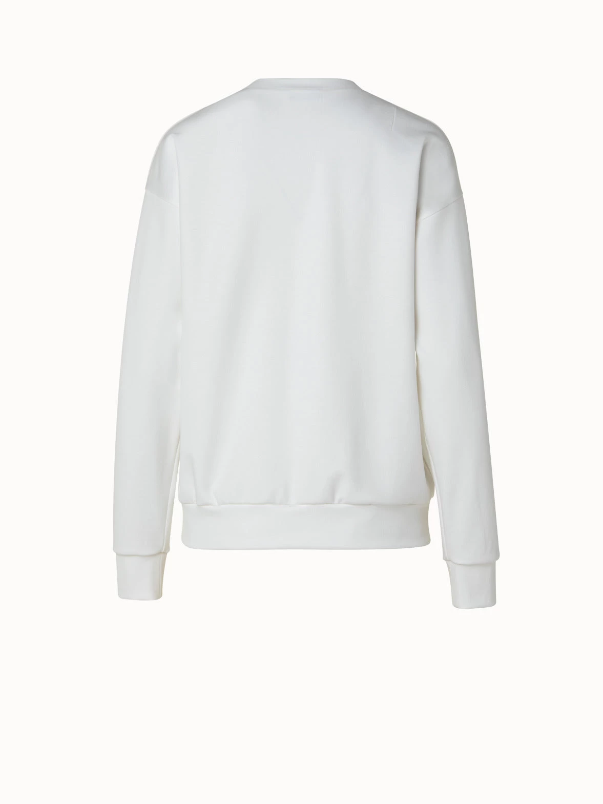 AKRIS Viscose Stretch Jersey Crew Neck Pullover - Image 4