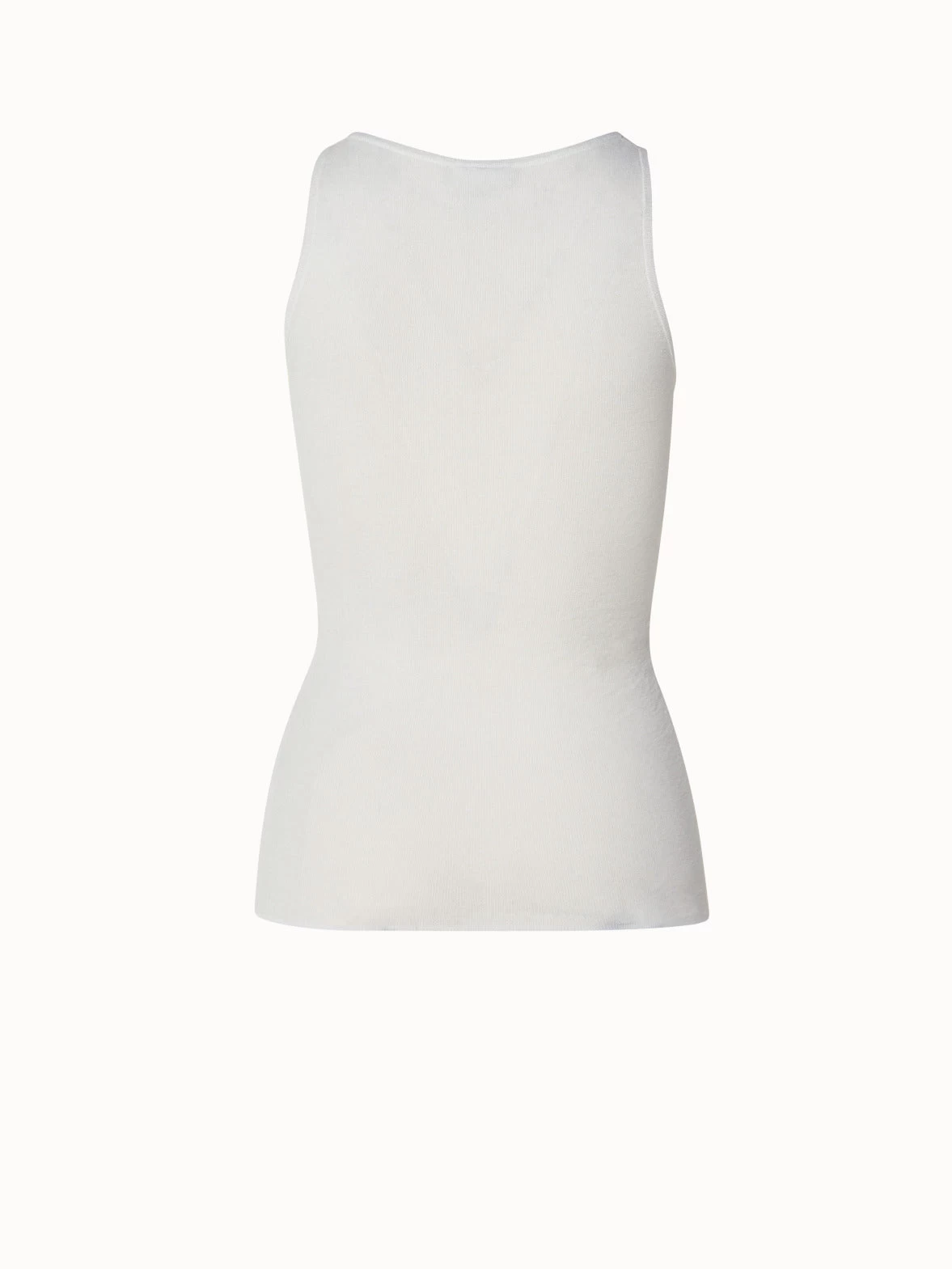AKRIS Two In One Semi-Transparent Layered Knit Top With Scoop Neck - Image 4