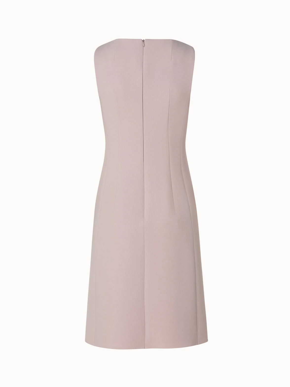 AKRIS Sleeveless Sheath Dress In Wool Stretch Double-Face - Image 3