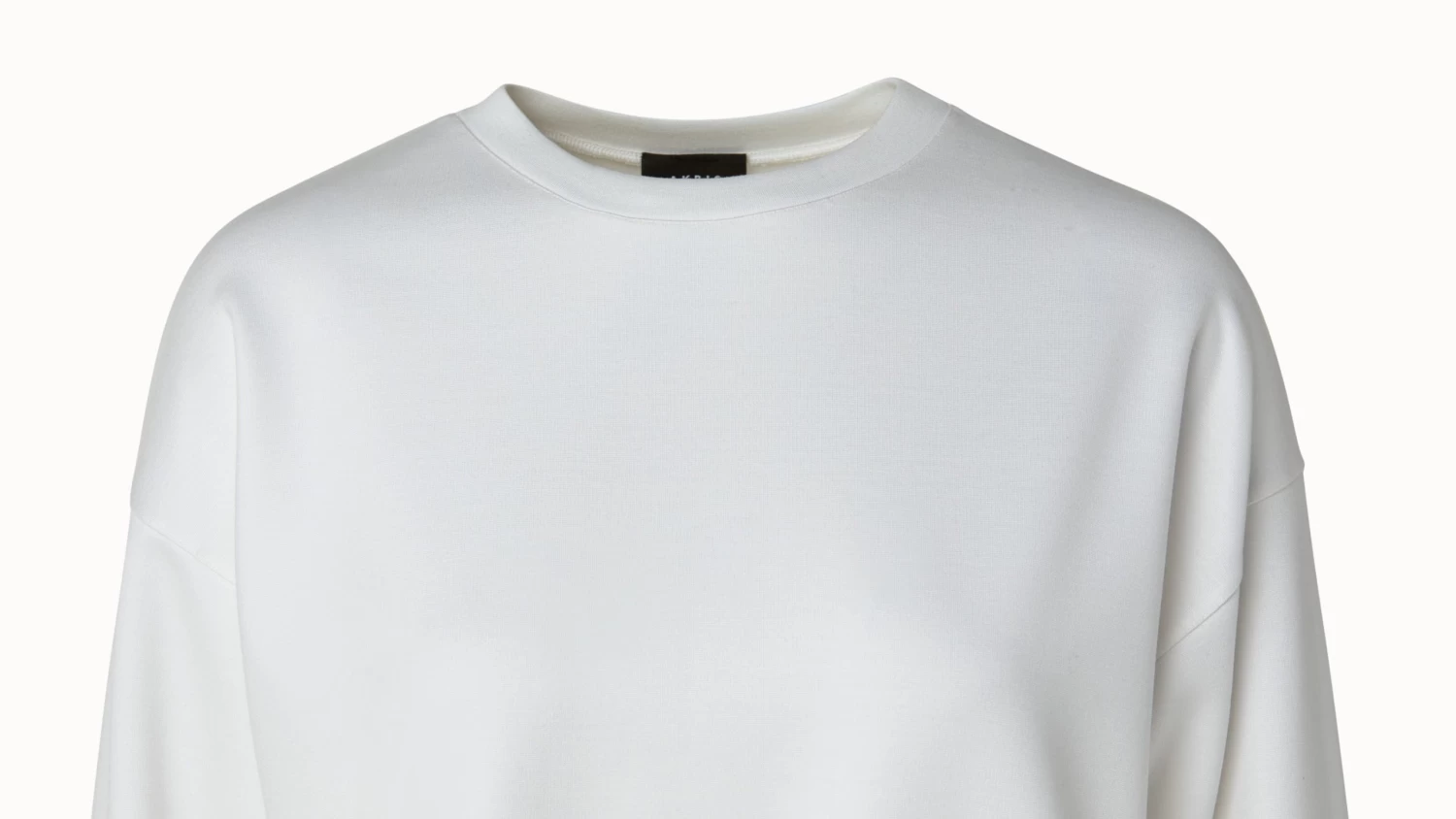 AKRIS Viscose Stretch Jersey Crew Neck Pullover - Image 5