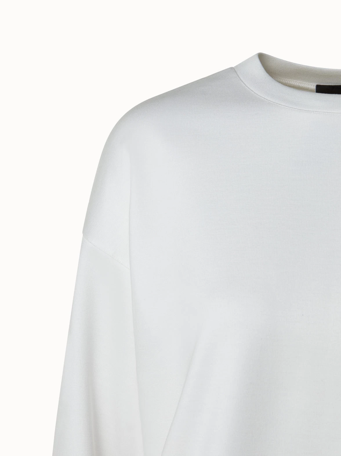 AKRIS Viscose Stretch Jersey Crew Neck Pullover - Image 6