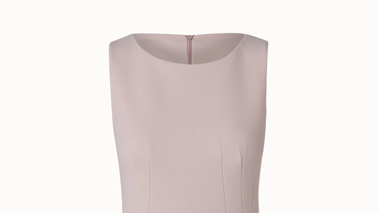 AKRIS Sleeveless Sheath Dress In Wool Stretch Double-Face - Image 4