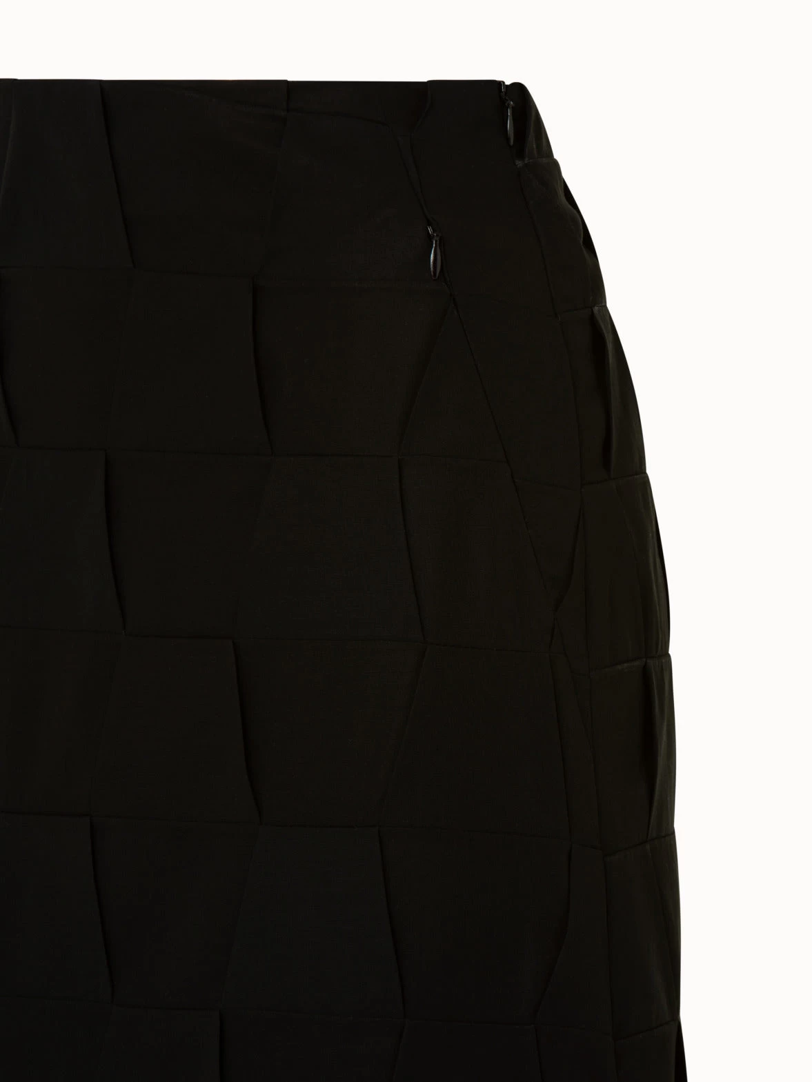 AKRIS Cotton Voile Mirrored Trapezoid Long Skirt - Image 5