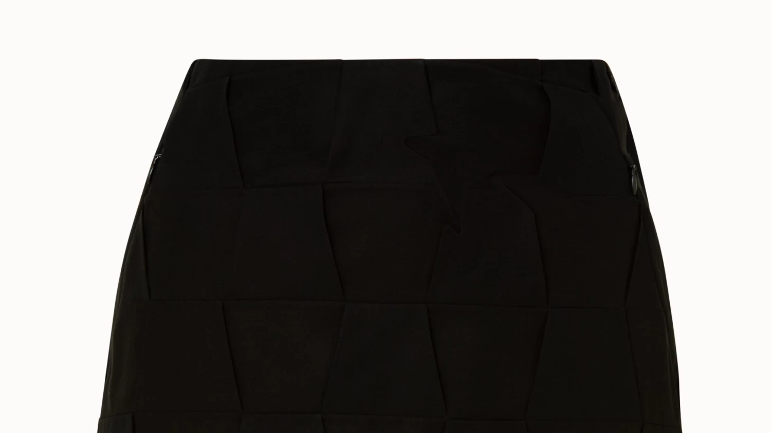 AKRIS Cotton Voile Mirrored Trapezoid Long Skirt - Image 4