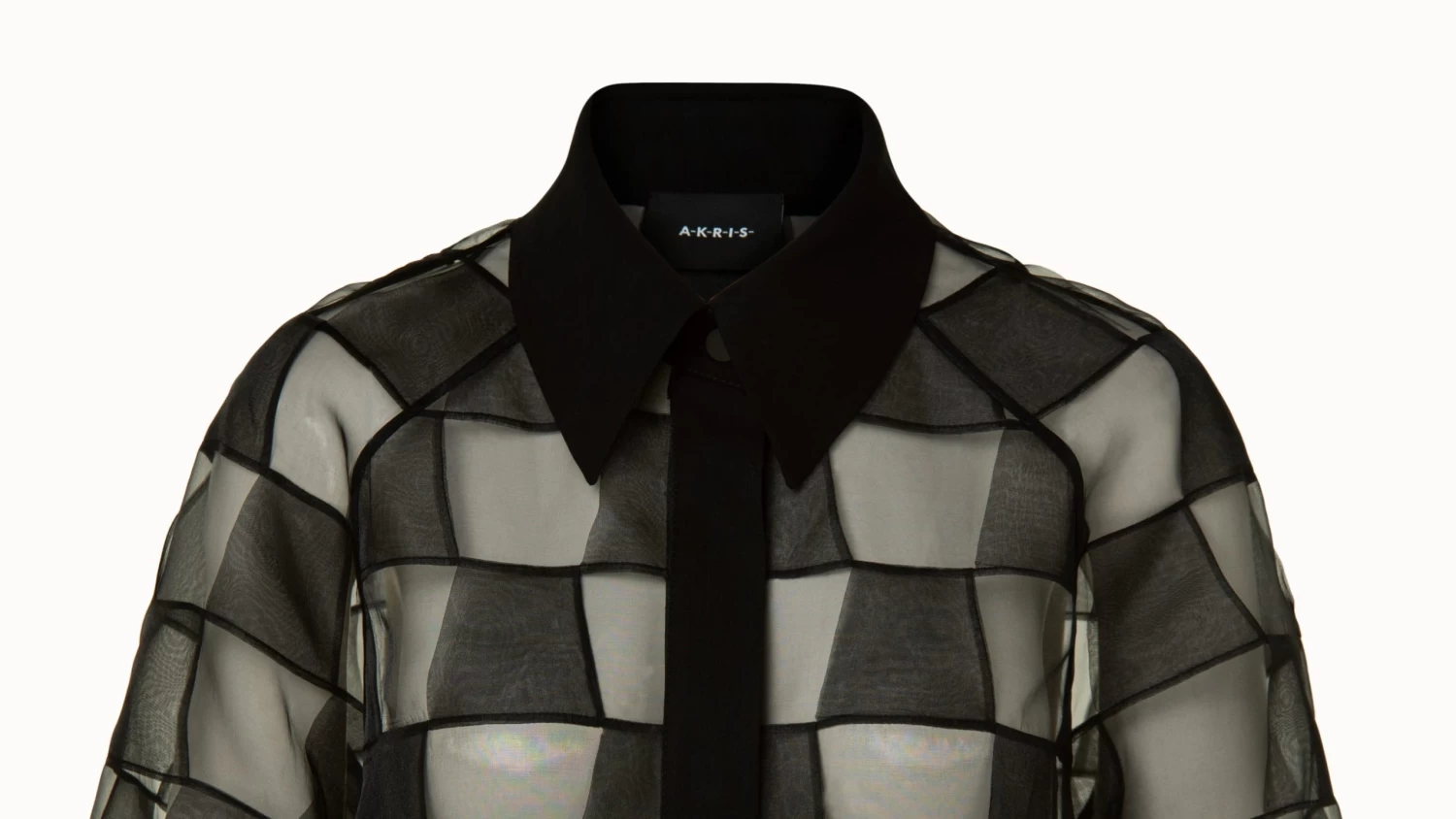 AKRIS Mirrored Trapezoid Techno Organza Jacket - Image 5