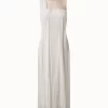 AKRIS Silk Georgette Plisse Dress