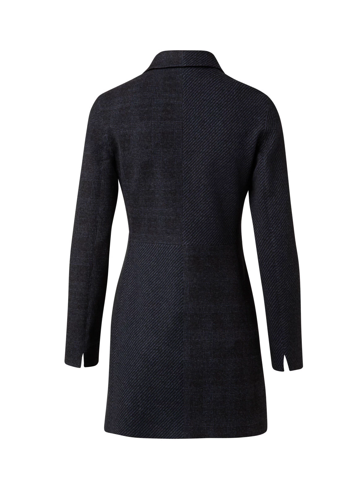 Patchwork Long Fitted Blazer Jacket - Image 2