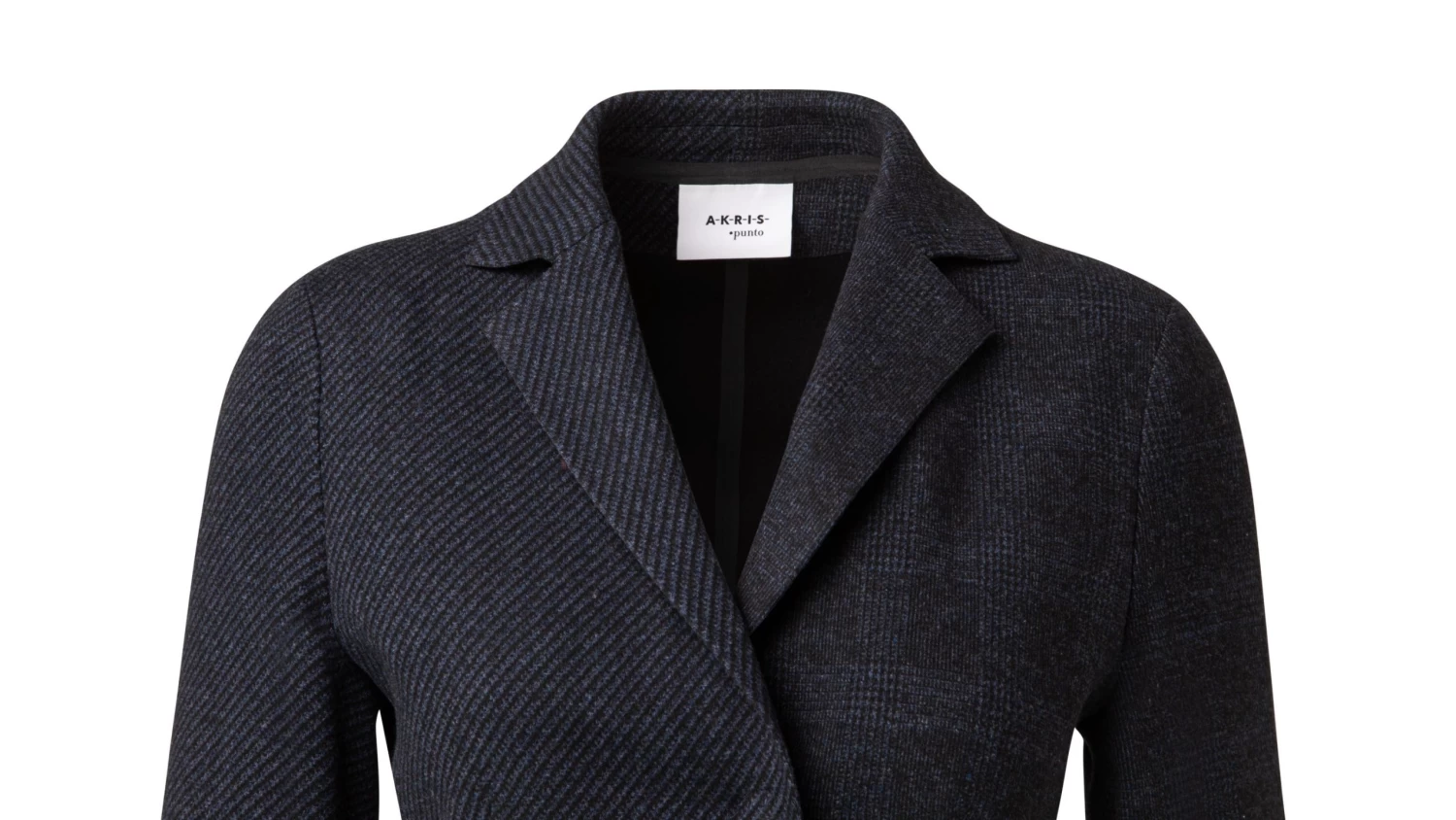 Patchwork Long Fitted Blazer Jacket - Image 3