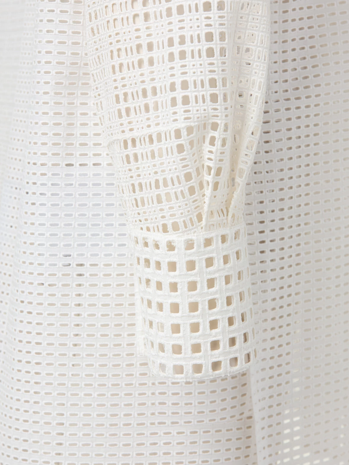 AKRIS Cotton Broderie Anglaise Patchwork Tunic - Image 5
