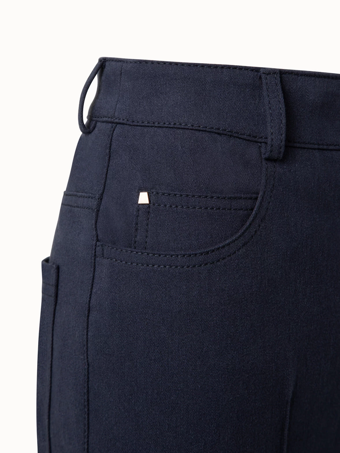 AKRIS Stretch Denim Boot Cut Pants - Image 4