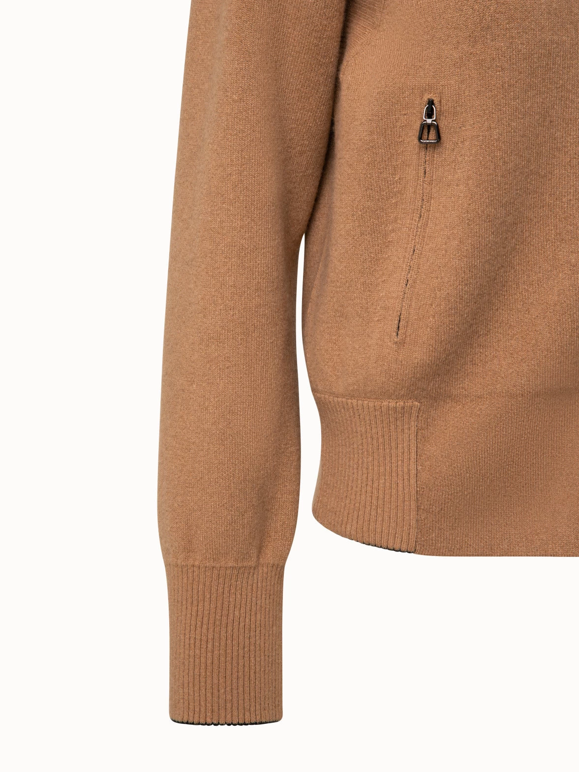 AKRIS Cashmere Double-Face Zip Cardigan - Image 6