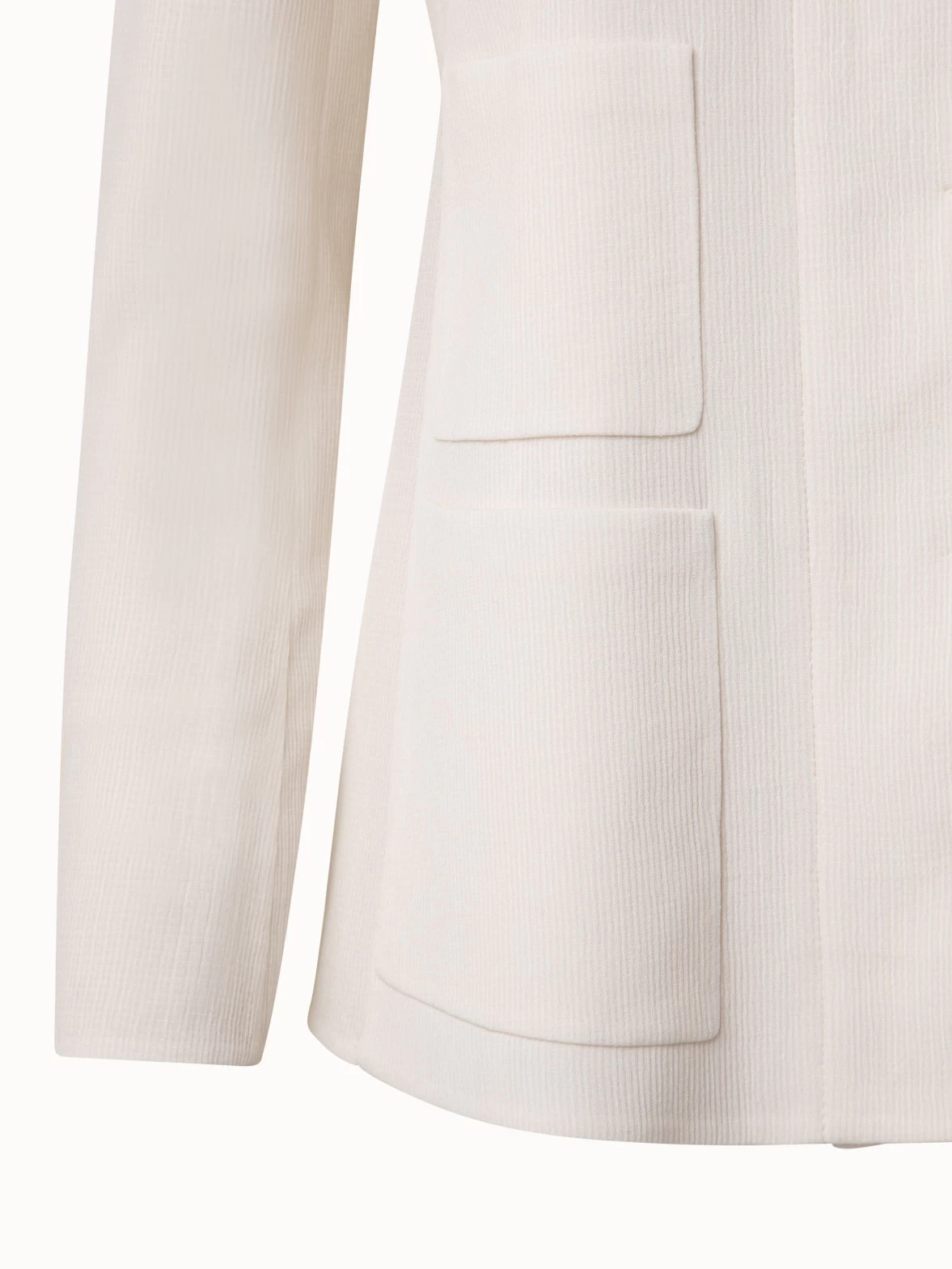 AKRIS Structured Cotton Silk Double-Face Jacket - Image 5