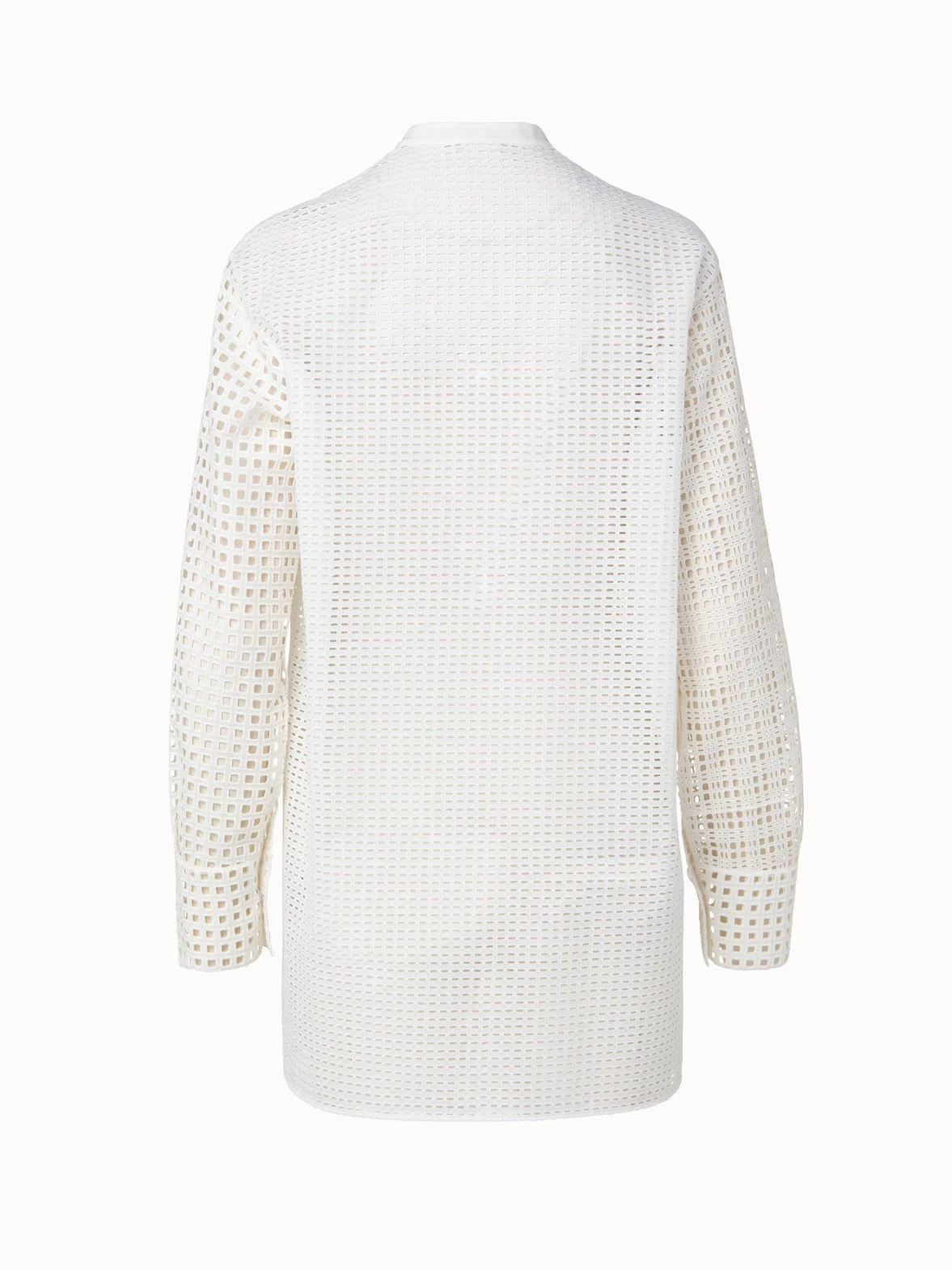 AKRIS Cotton Broderie Anglaise Patchwork Tunic - Image 2