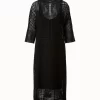 AKRIS Cotton Broderie Anglaise Midi Dress