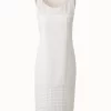 AKRIS Cotton Broderie Anglaise Patchwork Sheath Dress