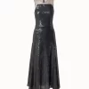 AKRIS Sequins Apron Bodice Inset Midi Dress